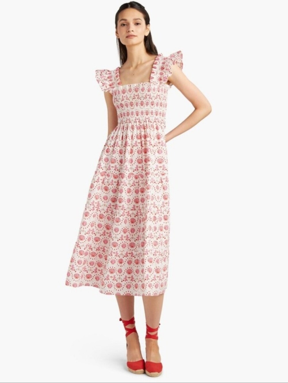 Hill House The Nap Dress Mermaid Shells Print Ellie Small